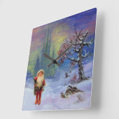 SANTA OF THE GNOMES QUADRATISCHE WANDUHR (Winkel)