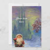 SANTA OF THE GNOMES, WINTER FERIENURLAUB CHRISTMAS EINLADUNG (Rückseite)