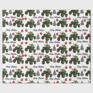 Santa Off Road Geschenkpapier