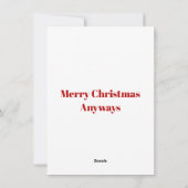 Santa Ohnmächtig Flach Karte (Rückseite)