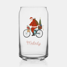 Santa on Bike Kinder Personalisierte Weihnachtsmil