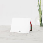 Santa on Joy Candy Canes Half Folkkarte Karte (Rückseite)