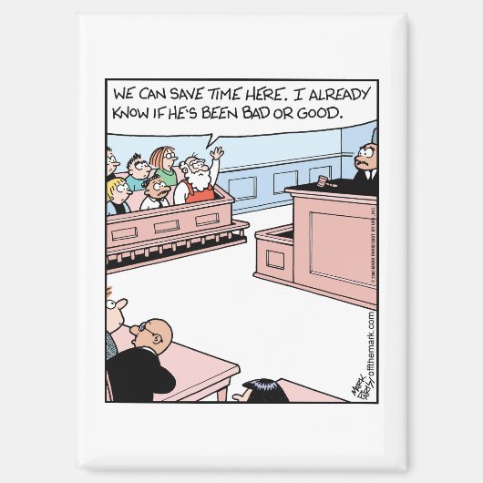 Santa on Jury Magnet (Vorderseite)