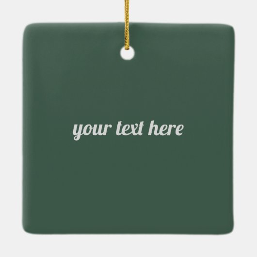 Santa on Motorrad Personalisiert Keramikornament (Rückseite)