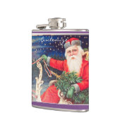 Santa on Schlitten Thunder_Cove Vintag Flachmann (Links)