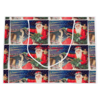 Santa on Schlitten Thunder_Cove Vintag