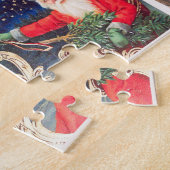 Santa on Schlitten Thunder_Cove Vintag Puzzle (Seite)