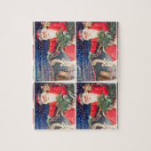 Santa on Schlitten Thunder_Cove Vintag Puzzle (Vertikal)