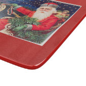 Santa on Schlitten Thunder_Cove Vintag Schneidebrett (Ecke)