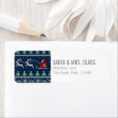 Santa on Sleigh Gewitter Muster (Insitu)