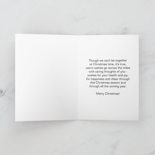 Santa on Sleigh über die Meilen Weihnachten (Innenseite)