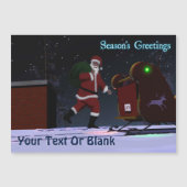 Santa on the Roof - Die Grüße der Saison Magnetkarte (Vorderseite)
