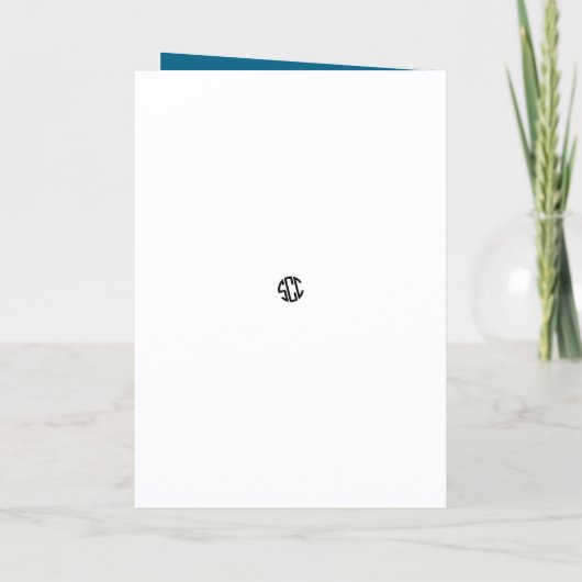 Santa On Thin Ice Karte (Rückseite)