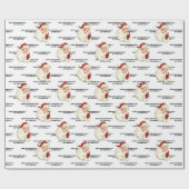 Santa Open Dezember 25. keine Pause ! Geschenkpapier (Flach)