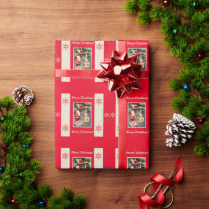Santa-Ornamente Geschenkpapier