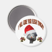Santa Ostritch Magnet (Vorderseite/Rückseite)