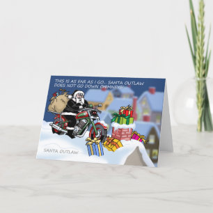 Santa Outlaw© Christmas Card (Chimney) Feiertagskarte