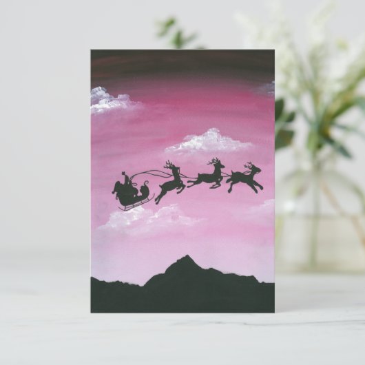 Santa Over Aoraki Mount Cook (Stehend Vorderseite)