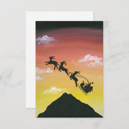 Santa Over Mount Taranaki (Vorne/Hinten)