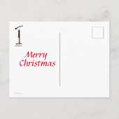 Santa Over the Barnegat Lighthouse Postkarte (Rückseite)