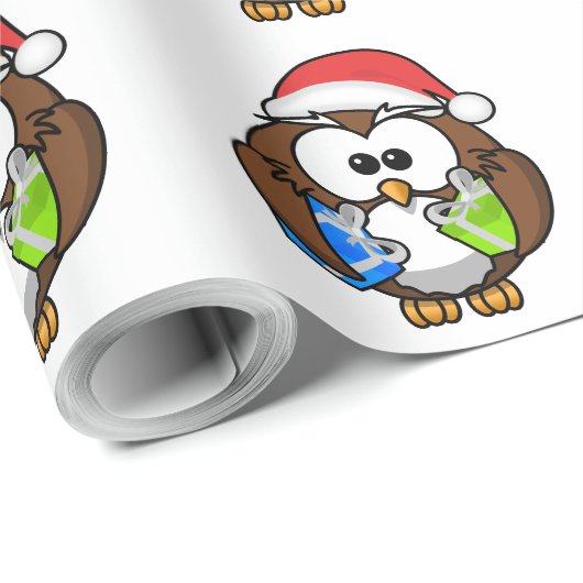 SANTA OWAL GESCHENKPAPIER (Rolleneckpunkt)