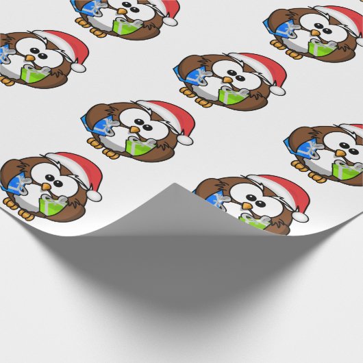 SANTA OWAL GESCHENKPAPIER (Ecke)