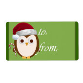 Santa Owl Gift Tags (Vorne)
