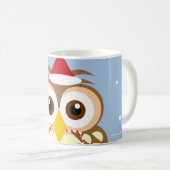 Santa Owl Holiday Tasse (VorderseiteRechts)