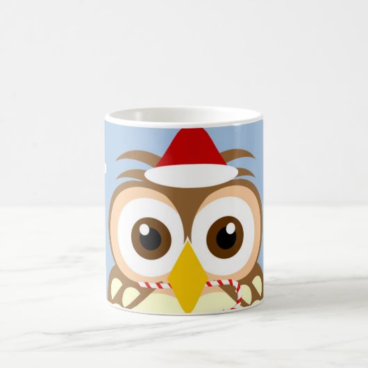 Santa Owl Holiday Tasse (Mittel)