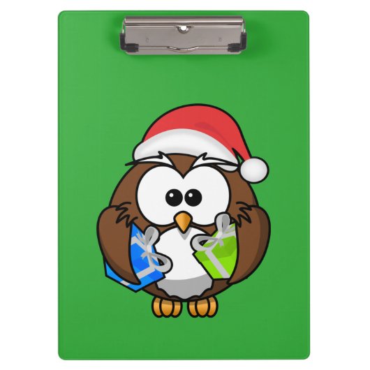 SANTA OWL KLEMMBRETT (Vorderseite)