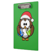 SANTA OWL KLEMMBRETT (Links)