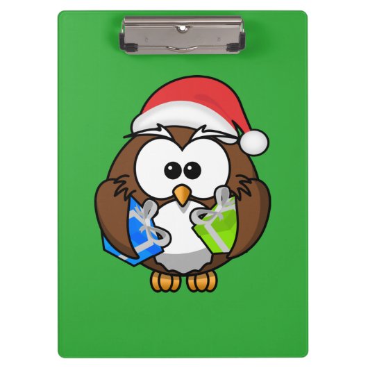 SANTA OWL KLEMMBRETT (Vorderseite)