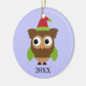 Santa Owl Ornament (Links)