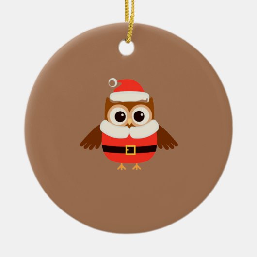 Santa Owl Ornament (Vorne)