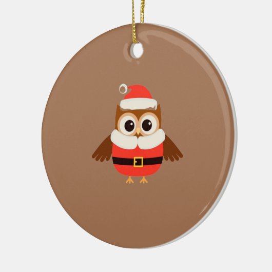 Santa Owl Ornament (Links)