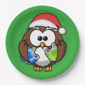 SANTA OWL PAPPTELLER (Vorderseite)