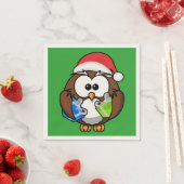 SANTA OWL SERVIETTE (Beispiel)