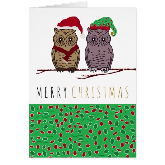 Santa Owl und Elf Owl (Vorne)