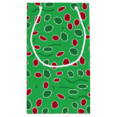 Santa Owl und Elf Owl Kleine Geschenktasche Geschenktüte (Rückseite)