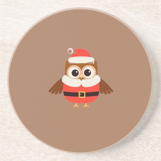 Santa Owl Untersetzer (Vorne)