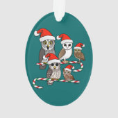 Santa Owls Ornament (Rückseite)