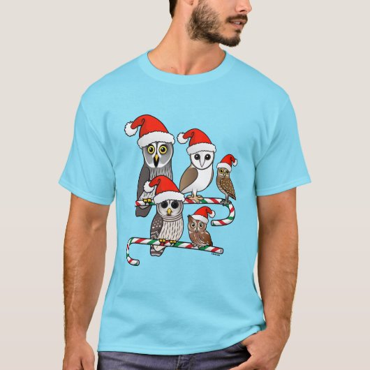 Santa Owls T-Shirt (Vorderseite)