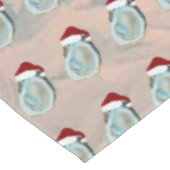 Santa Oysters shells Holiday coastal seashell  Tischdecke (Schrägansicht)