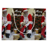 Santa Paare Große Geschenktüte (Rückseite)