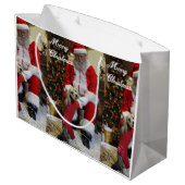 Santa Paare Große Geschenktüte (Rückseite Schrägansicht)
