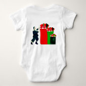 Santa Packing Gift Sacks T-Shirt Baby Strampler (Rückseite)
