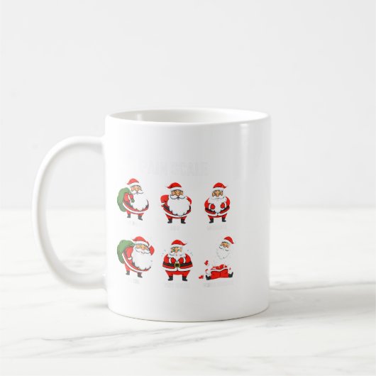Santa Pain Scale Funny Christmas Design For Nurse Kaffeetasse (Links)