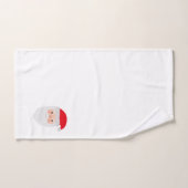 Santa Painting Pattern Badetuch Set (Handtuch)