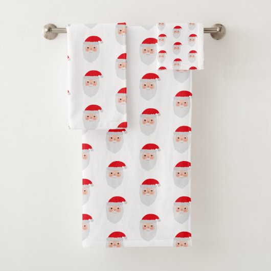 Santa Painting Pattern Badetuch Set (Insitu)