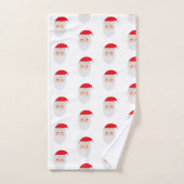 Santa Painting Pattern Badetuch Set (Handtuch)